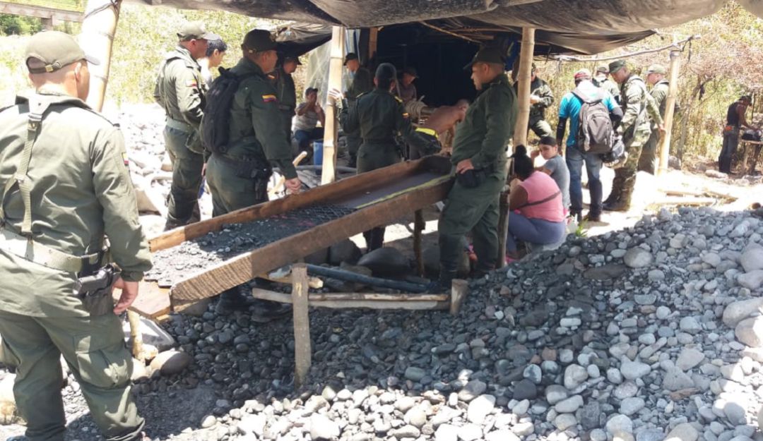 Minería ilegal en Supía