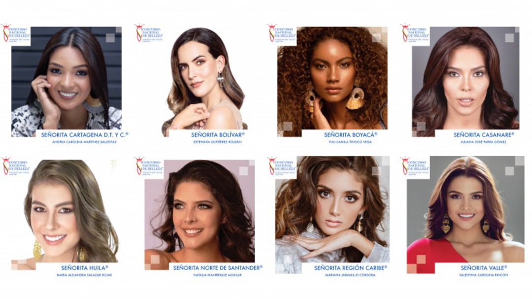 Primer grupo de candidatas al Concurso Nacional de Belleza 2019