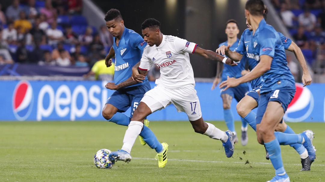 Wilmar Barrios debuta en el empate entre Lyon y Zenit por Champions