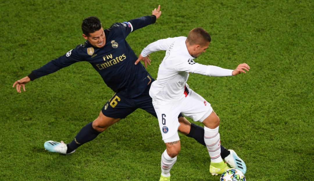 James Rodríguez titular Champions League: PSG pasó por encima del Real Madrid en el debut de Champions