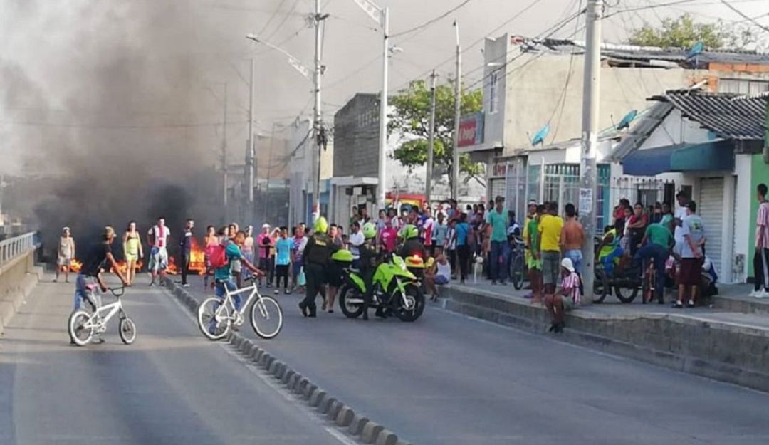 Protestas en la Costa: Hasta disparos al aire en protesta por falta de energía en Barranquilla