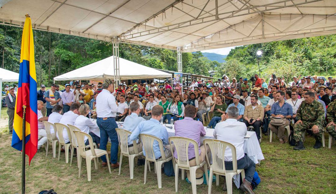 Acuerdos paz: En Miravalle Duque hizo llamado a ex combatientes para que no se rearmen