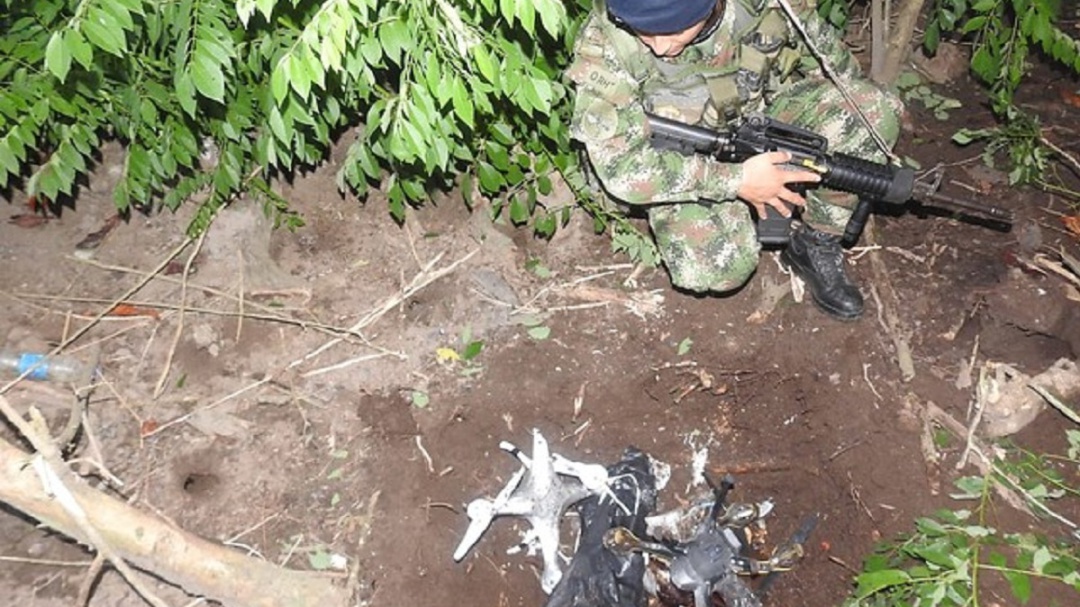 Drones con explosivos iban a ser usados en Tumaco