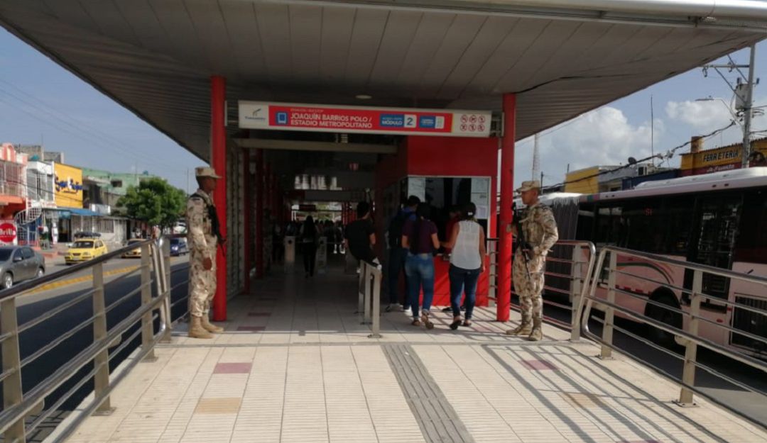 Estaciones de Transmetro vigiladas por la Policía Militar: Estaciones de Transmetro vigiladas por la Policía Militar