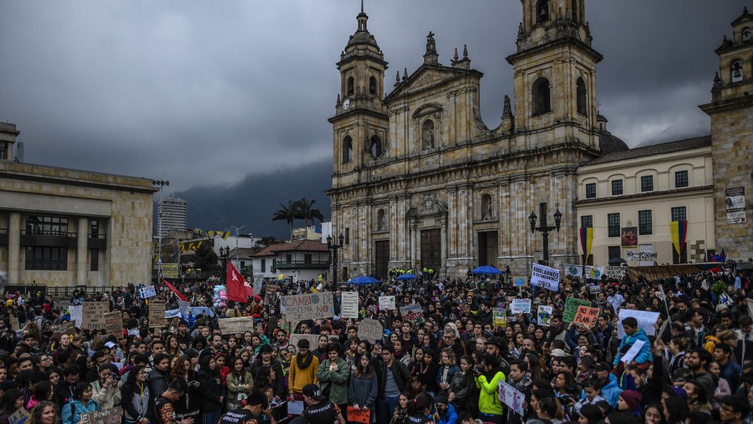 Bogotá se une a las protestas contra el cambio climático