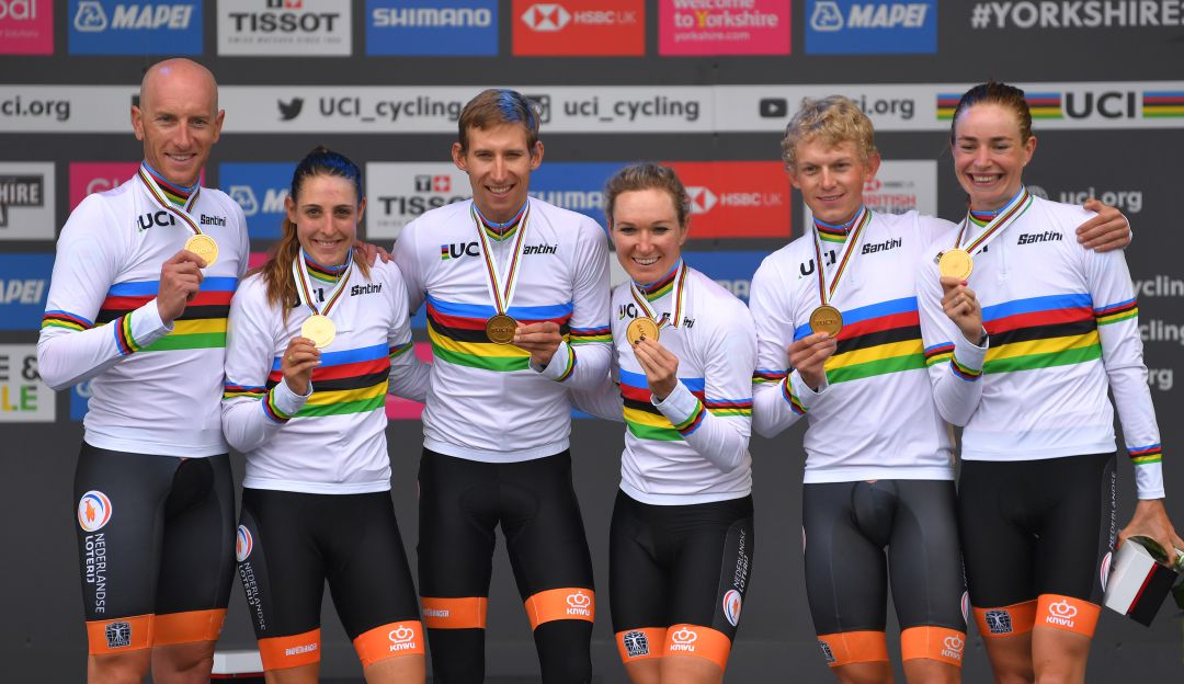 Mundial Ciclismo Ruta: Holanda, primera campeona del mundo en Contrarreloj Mixta por Relevos