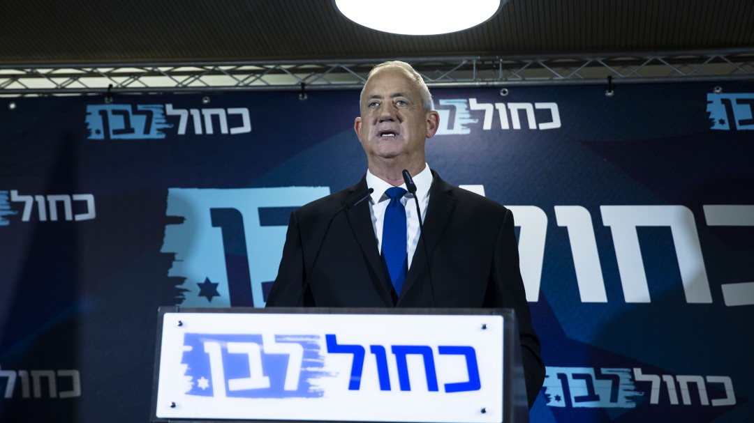 Partidos árabes apoyan a Gantz para el puesto de primer ministro israelí