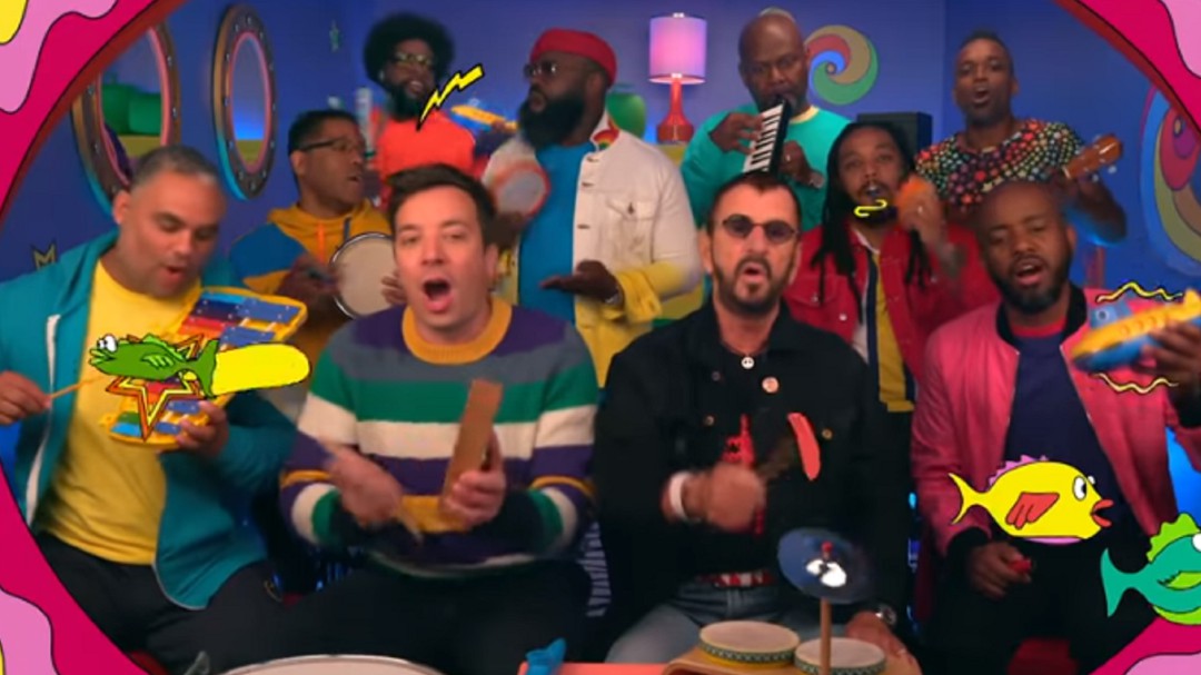 ¡Mucha nostalgia! Ringo Starr y Jimmy Fallon cantaron "Yellow Submarine"