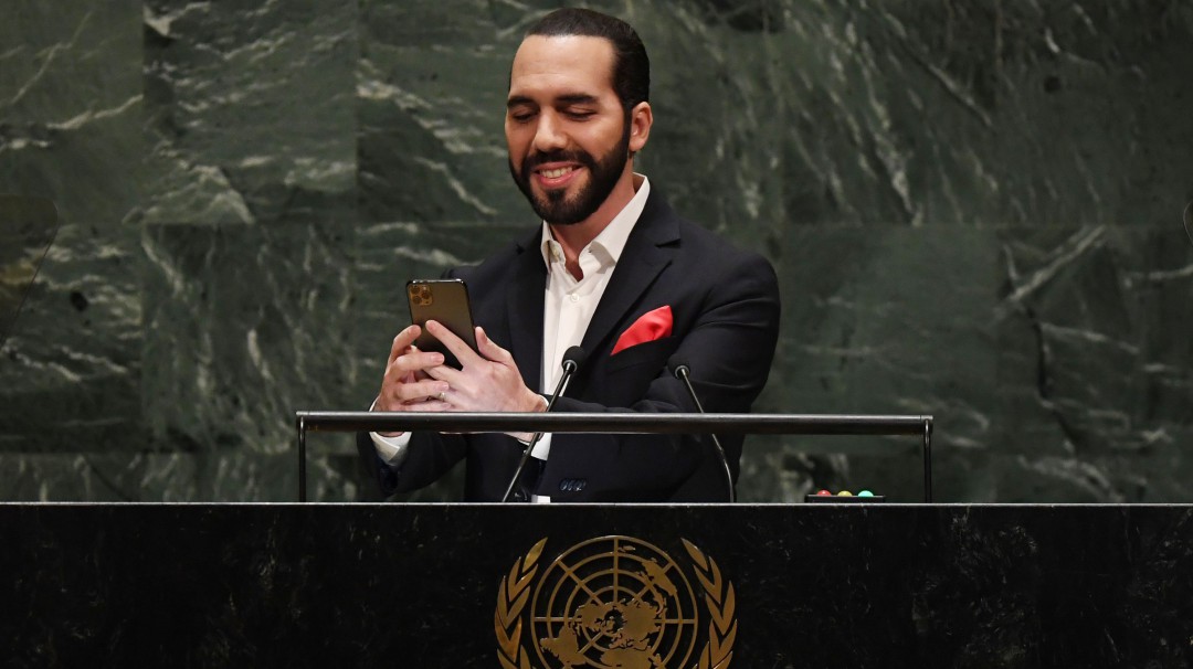 La selfie que hizo el presidente de El Salvador en plena Asamblea de la ONU