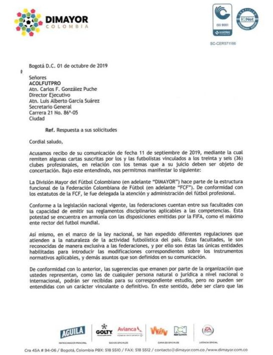 liga águila dimayor futbol colombiano: Esto dice DIMAYOR ante la posible huelga de futbolistas en el FPC liga águila dimayor futbol colombiano: Esto dice DIMAYOR ante la posible huelga de futbolistas en el FPC