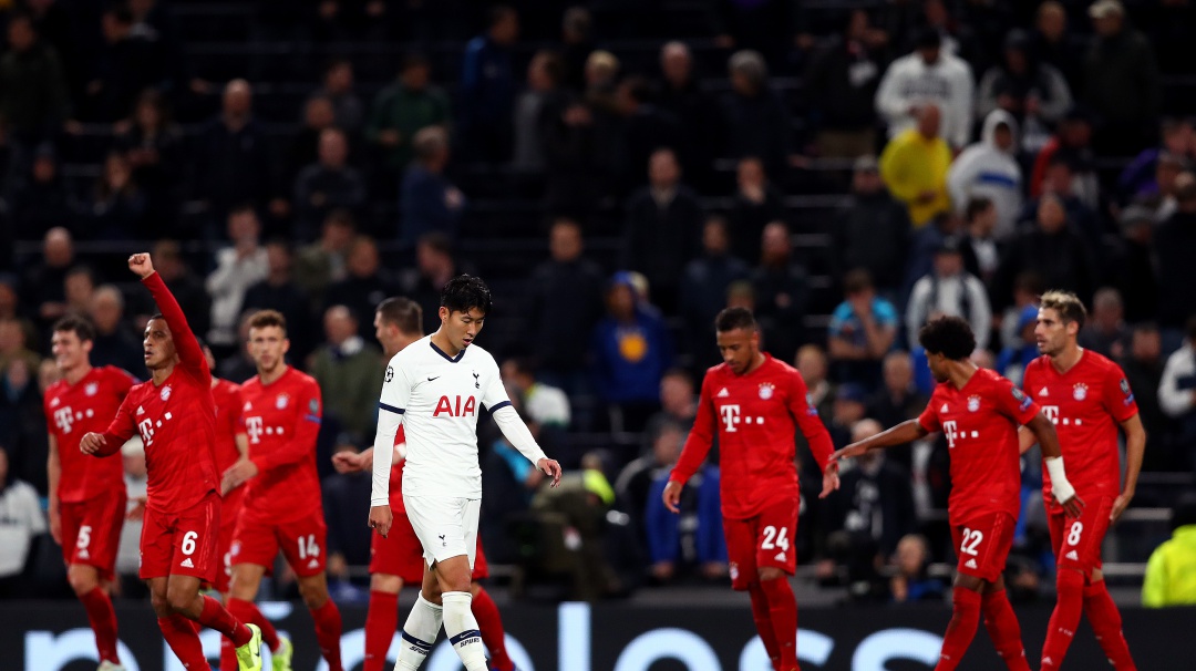 Goleada de Bayern de Múnich al Tottenham en la Champions League