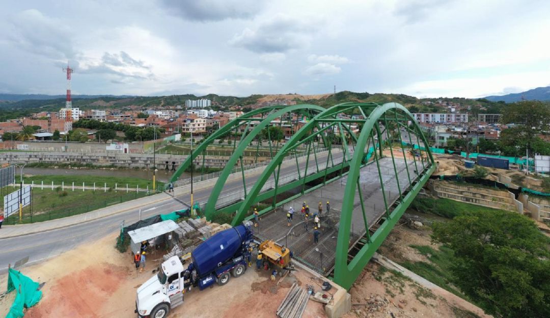 GIRÓN OBRAS PUENTES: Así va el segundo puente de San Jorge