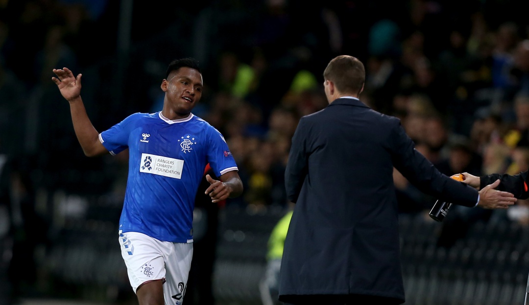 Alfredo Morelos Liga de Europa gol Rangers Liga Europa: Alfredo Morelos anotó en la derrota del Rangers en la Liga de Europa