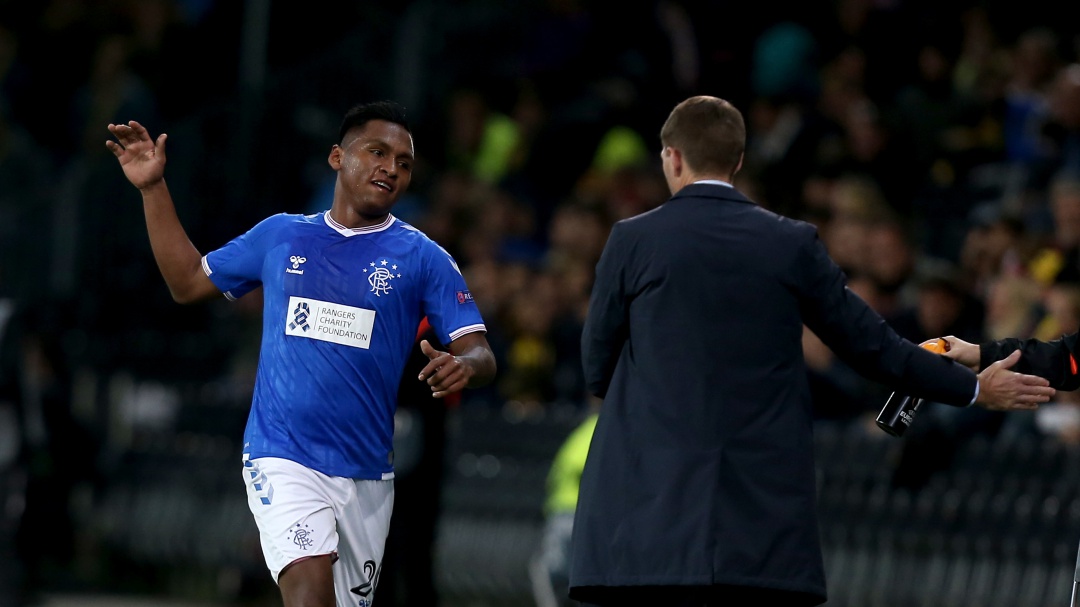 Alfredo Morelos anotó en la derrota del Rangers en la Liga de Europa