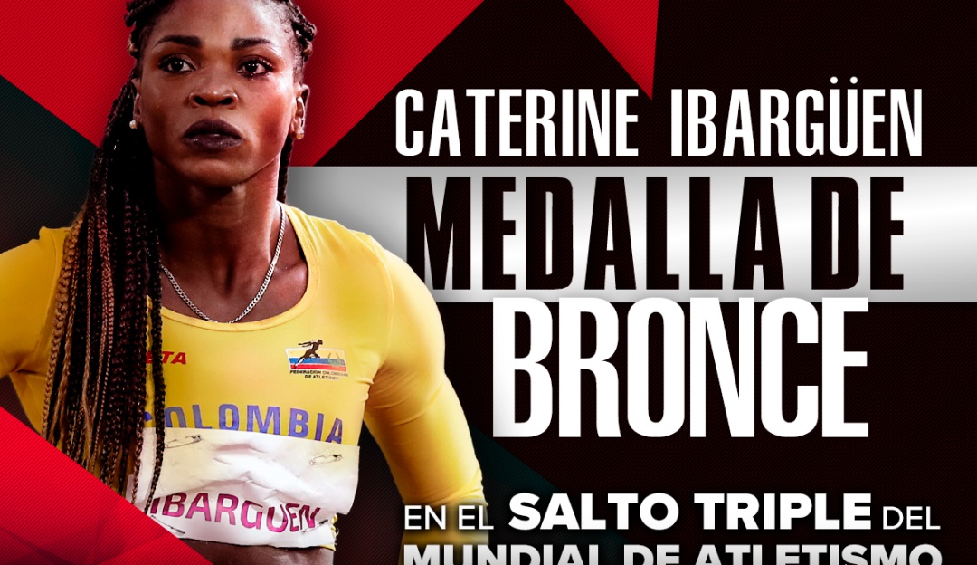 Caterine Ibargüen final salto triple: Caterine se despidió de los Mundiales de Atletismo con un bronce