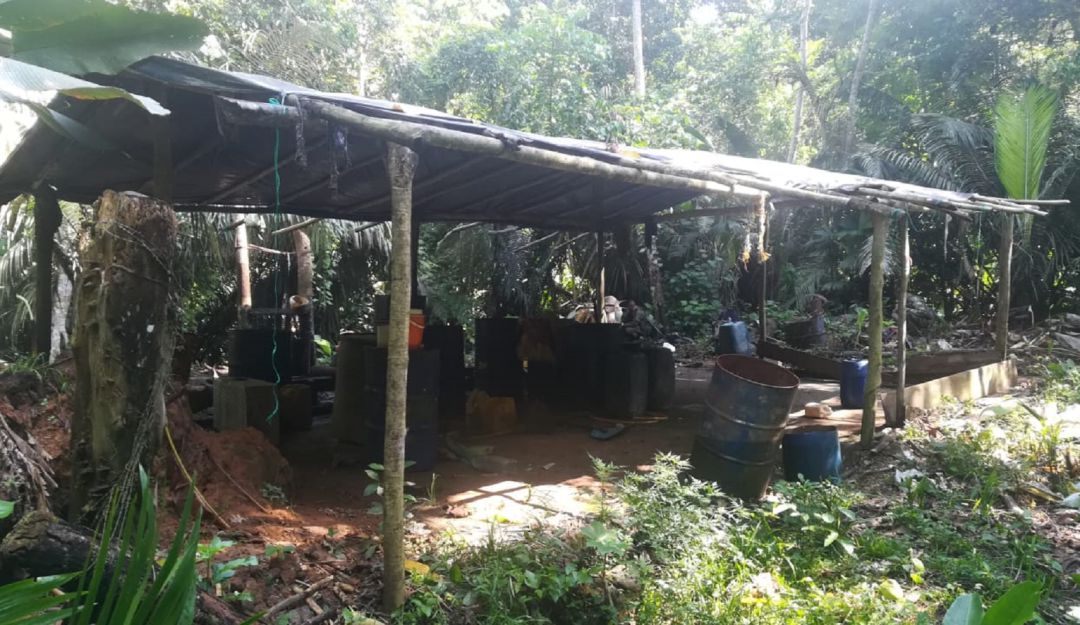 Ejército en Bolívar: Ejército desmantela laboratorio para el procesamiento de coca en Bolívar