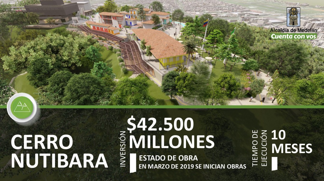 Así va el proyecto de transformación del Cerro Nutibara