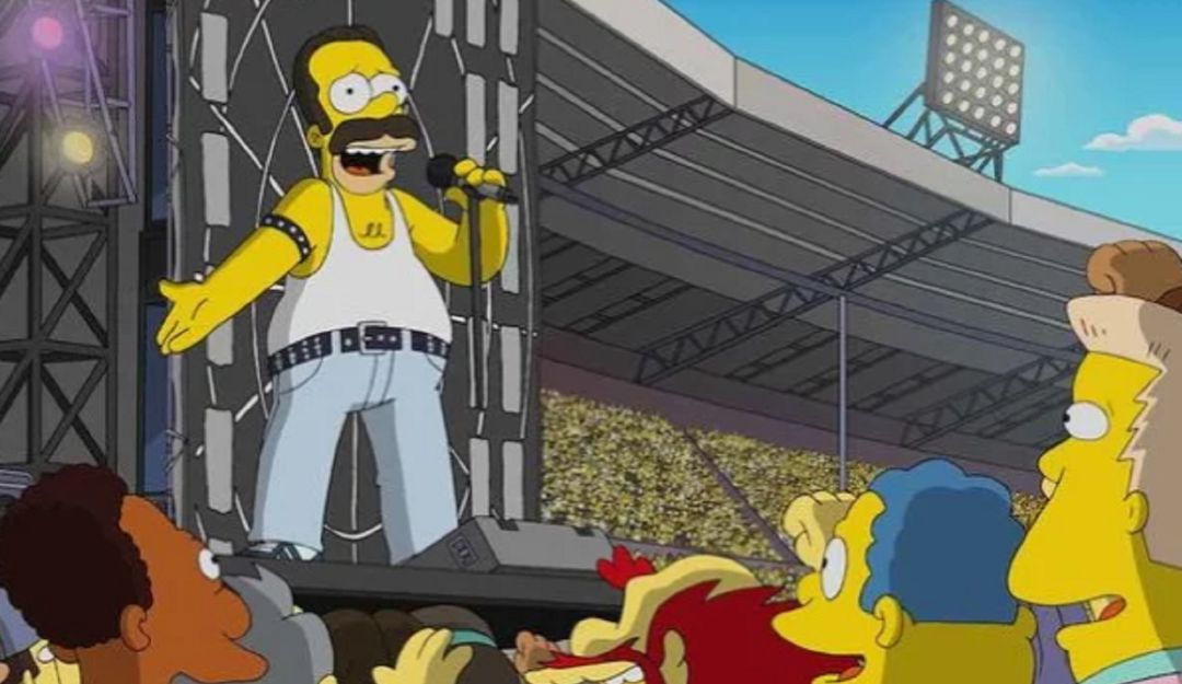 Los Simpson Queen capítulo: ¡We Will Rock You! Los Simpsons rindieron homenaje a Freddie Mercury