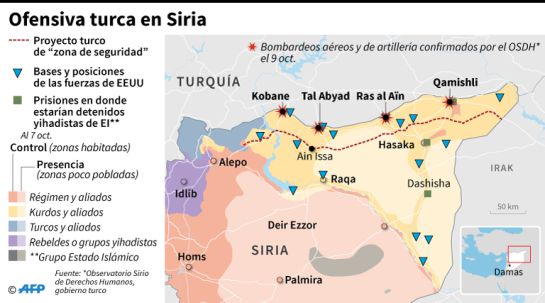 Desplazados en Siria: Más de 60.000 desplazados en ofensiva turca en el noreste de Siria Desplazados en Siria: Más de 60.000 desplazados en ofensiva turca en el noreste de Siria
