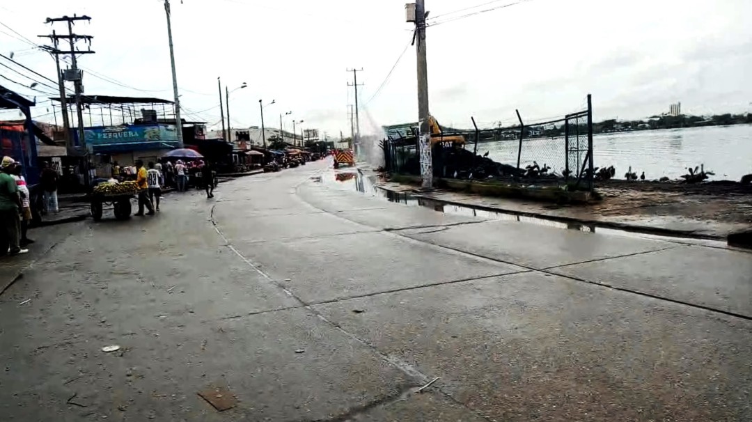 Tubería de gas resultó afectada por obras en la Ciénaga de las Quintas
