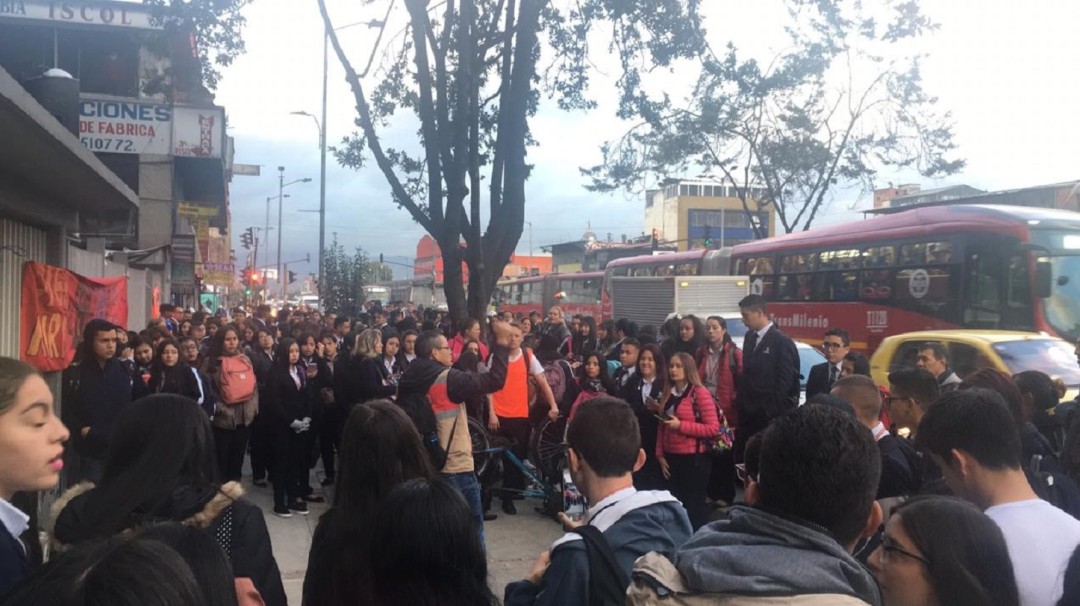 Movilizaciones de estudiantes del SENA en Bogotá