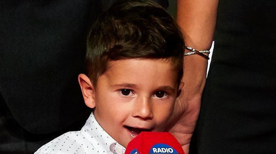 El show de Mateo Messi en la gala de la bota de oro