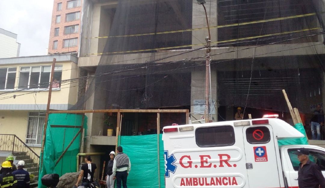 accidente manizales muerte: Muere un obrero tras caer de un sexto piso