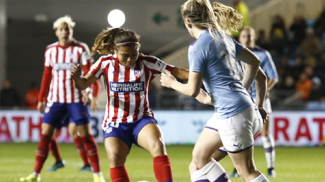 Atleti con Leicy Santos en cancha, empata ante el City en Champions League