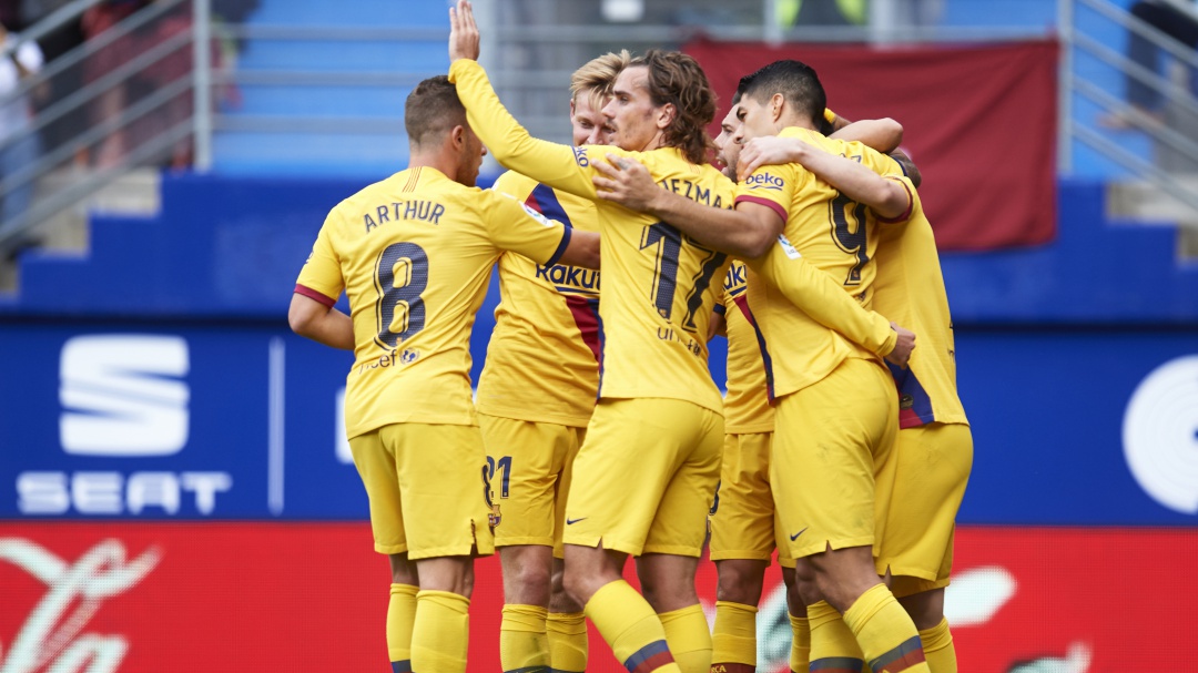 El tridente del Barcelona brilla en goleada ante el Eibar