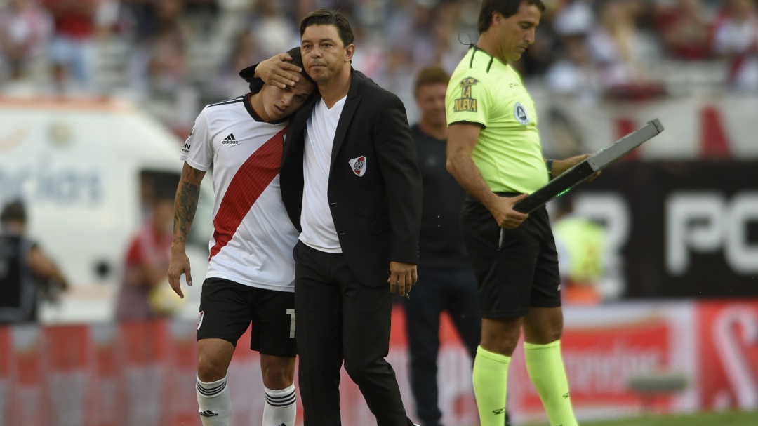 Gallardo: "Quintero está bien y con muchísimas ganas"