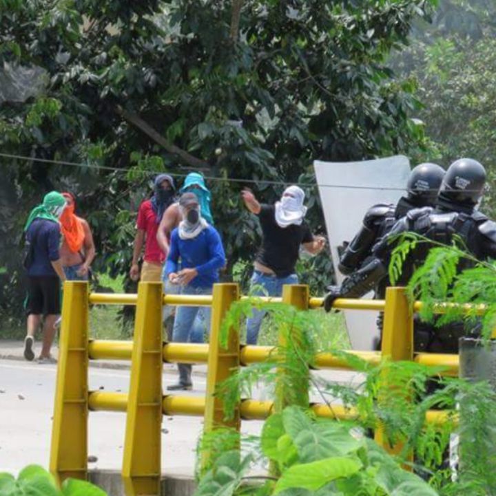 Fuertes enfrentamientos entre campesinos y Esmad en el Putumayo