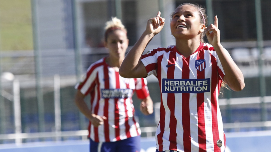 Abrió cuenta: Leicy Santos anotó su primer gol con Atlético de Madrid