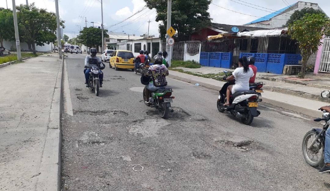 Carreteras en Cartagena: Avenida Venao Flórez en Cartagena requiere intervención inmediata