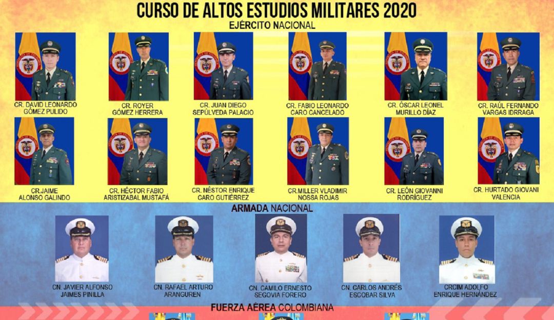 Oficiales ascenso a general: 20 oficiales de FFMM y 9 de la Policía a curso de ascenso a general