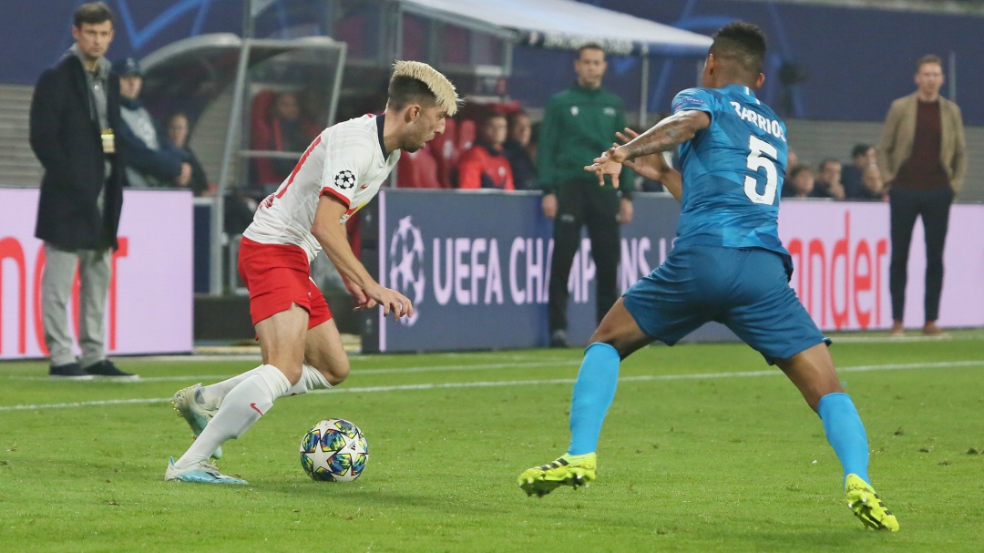 Leipzig derrotó 2-0 a Zenit, que contó con Wilmar Barrios en cancha