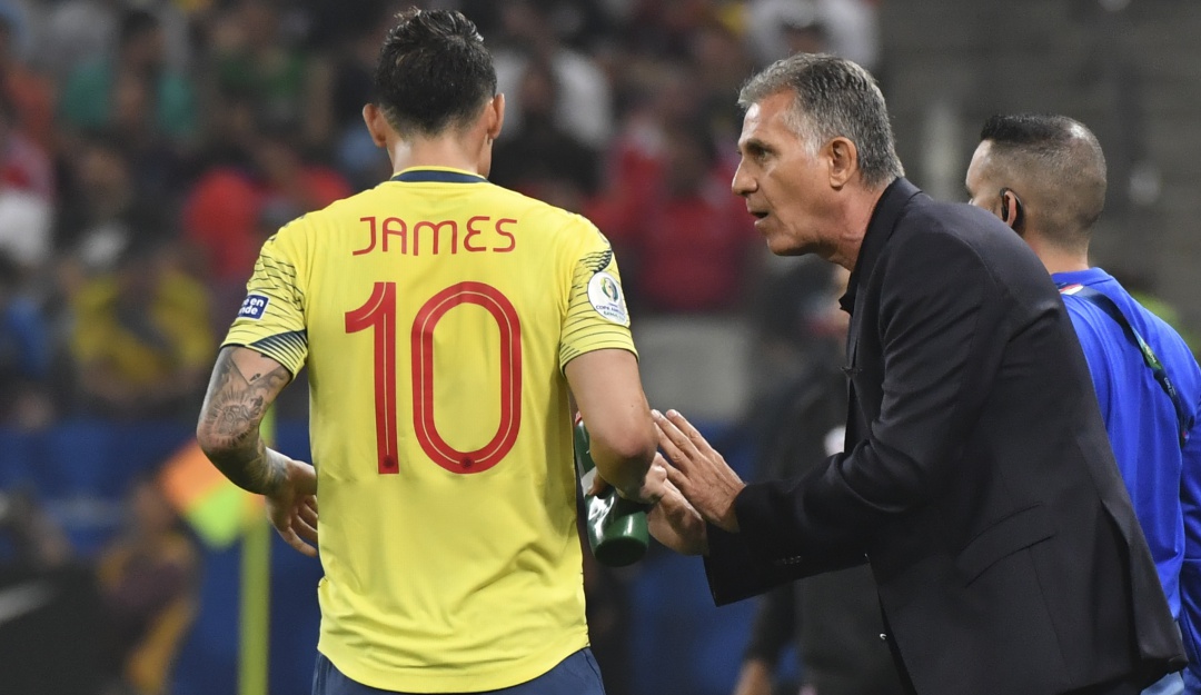 Carlos Queiroz Selección Colombia: Queiroz: "Si James no estuviera bien, no estaría en la lista"
