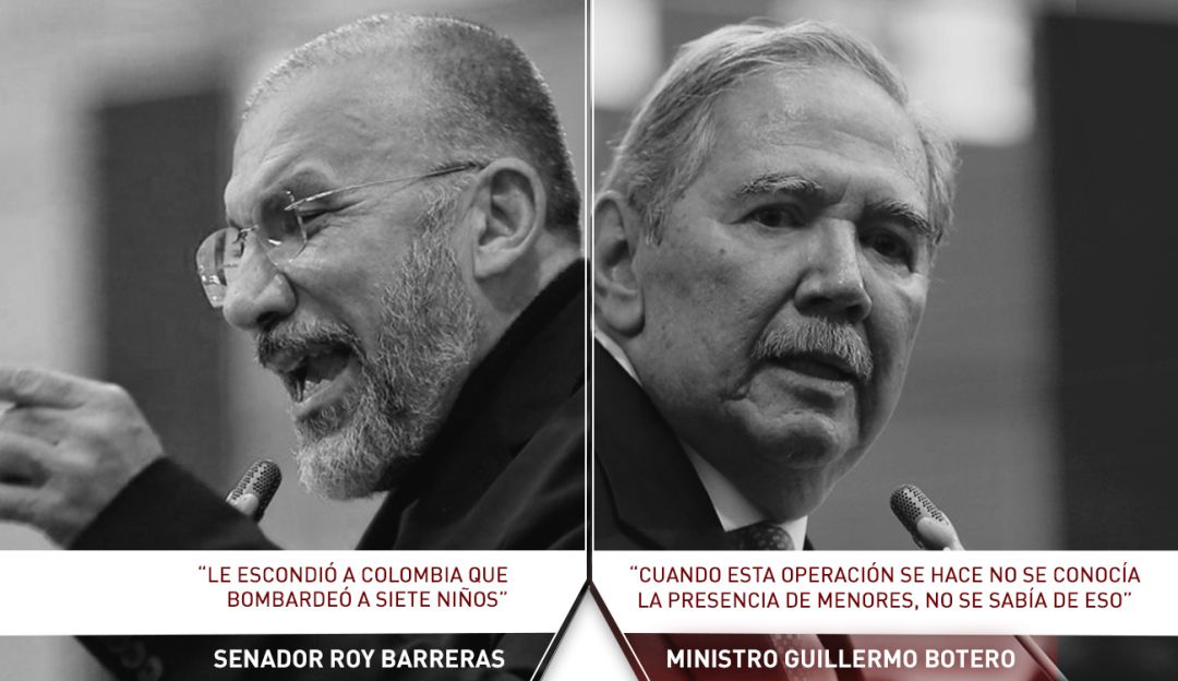 Bombardeo Ministro Defensa Botero moción de censura: Fueron ocho los menores muertos en bombardeo en Caquetá
