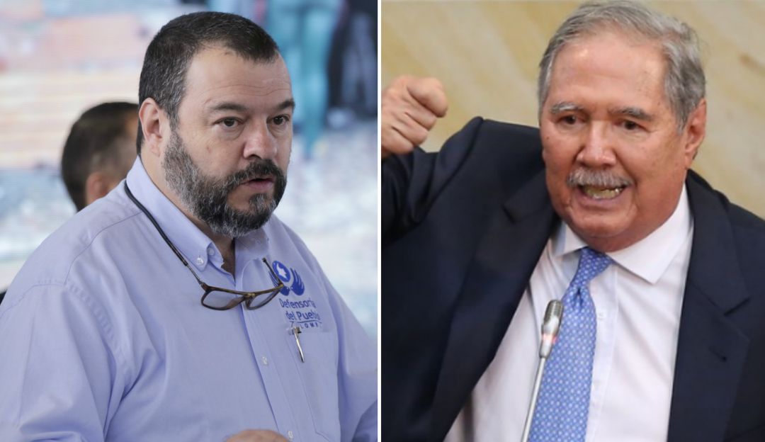Carlos Alfonso Negret, defensor del pueblo y Guillermo Botero, ministro de Defensa