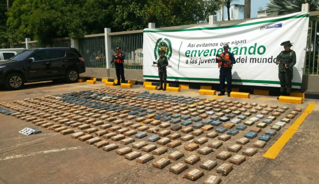 400 kilogramos cocaína Cartagena: Incautan cerca de 400 kilogramos de clorhidrato de cocaína en Cartagena