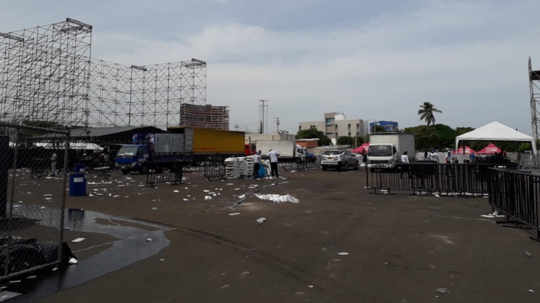 Dos heridos en intento del robo de la taquilla del concierto de Solis