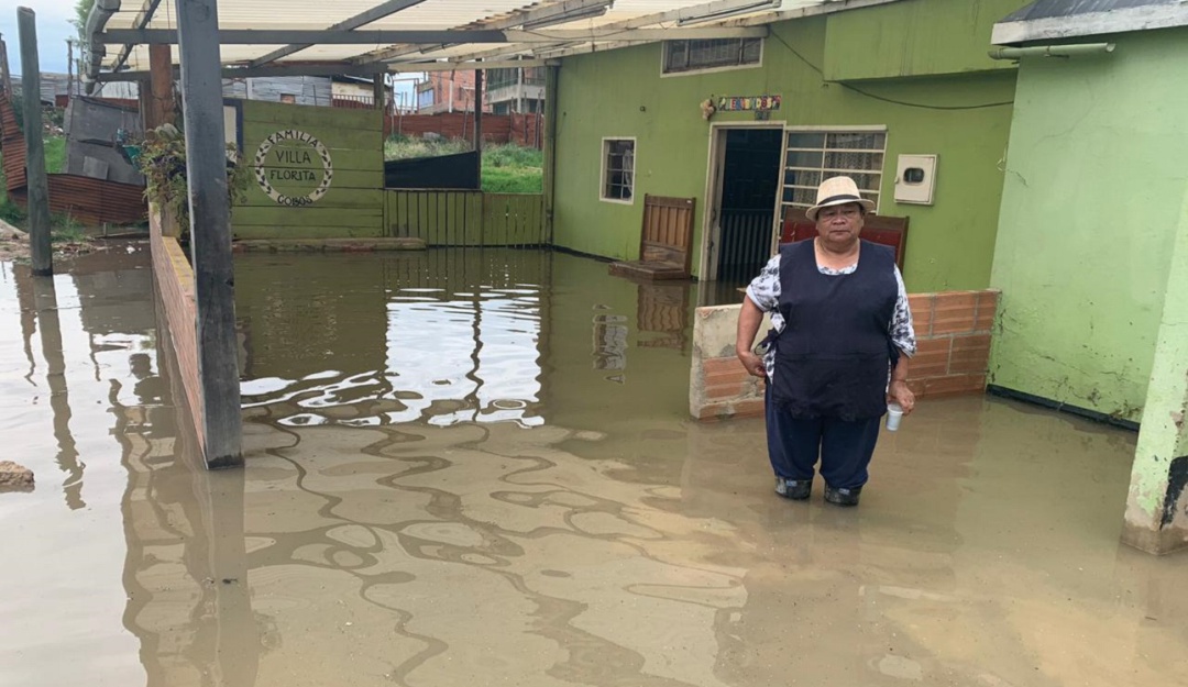 Lluvias en Bogotá: Fuertes lluvias generan inundación en la localidad de Bosa