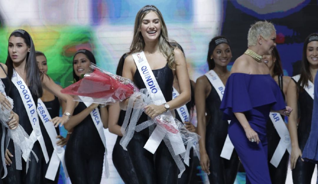 Concurso Nacional de Belleza en Cartagena: Señorita Quindío, ganadora de Cuerpo Sano en Cartagena