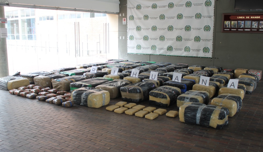 Incautación Marihuana: Incautan tonelada y media de marihuana en el sur de Bogotá