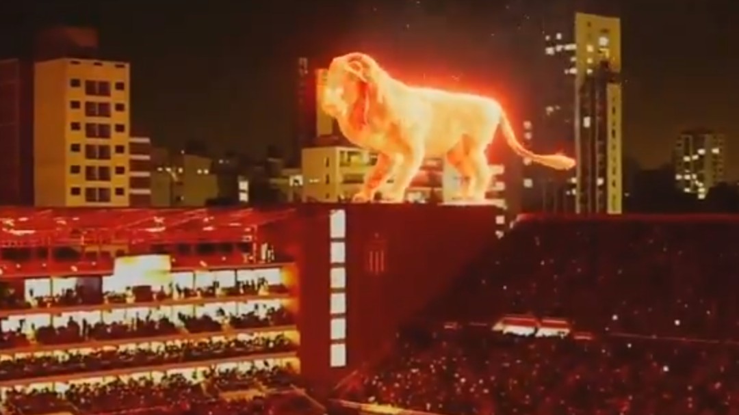 Protegidos: León de fuego protege el nuevo estadio de Estudiantes LP
