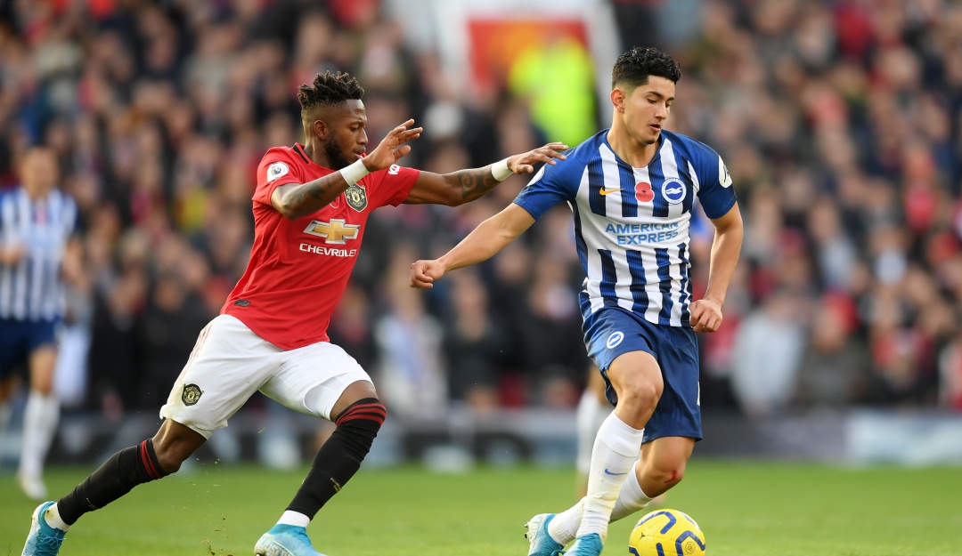 Premier League Steven Alzate Manchester United: Steven Alzate presente con Brighton ante Manchester United
