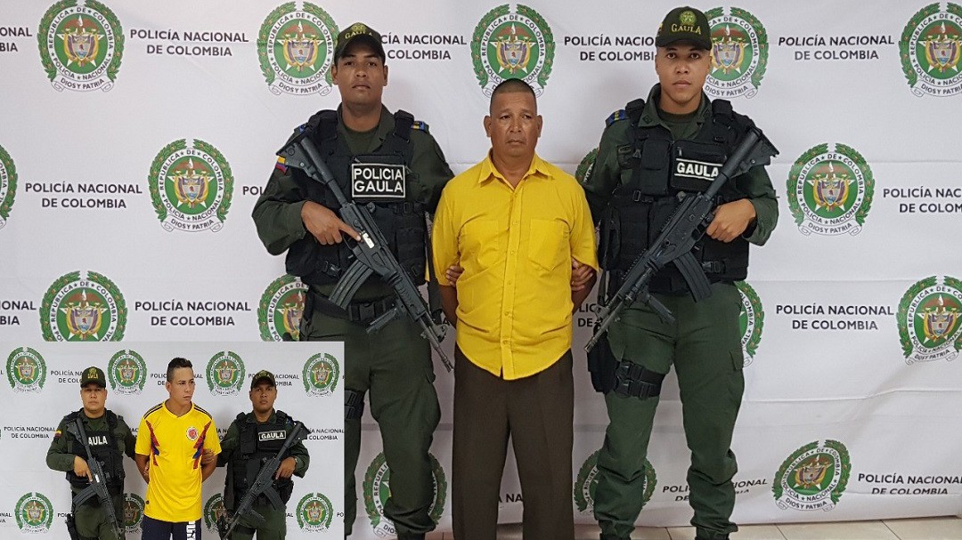 Capturados 'Brandon' y 'Maicol' por extorsión a comerciantes y ganaderos