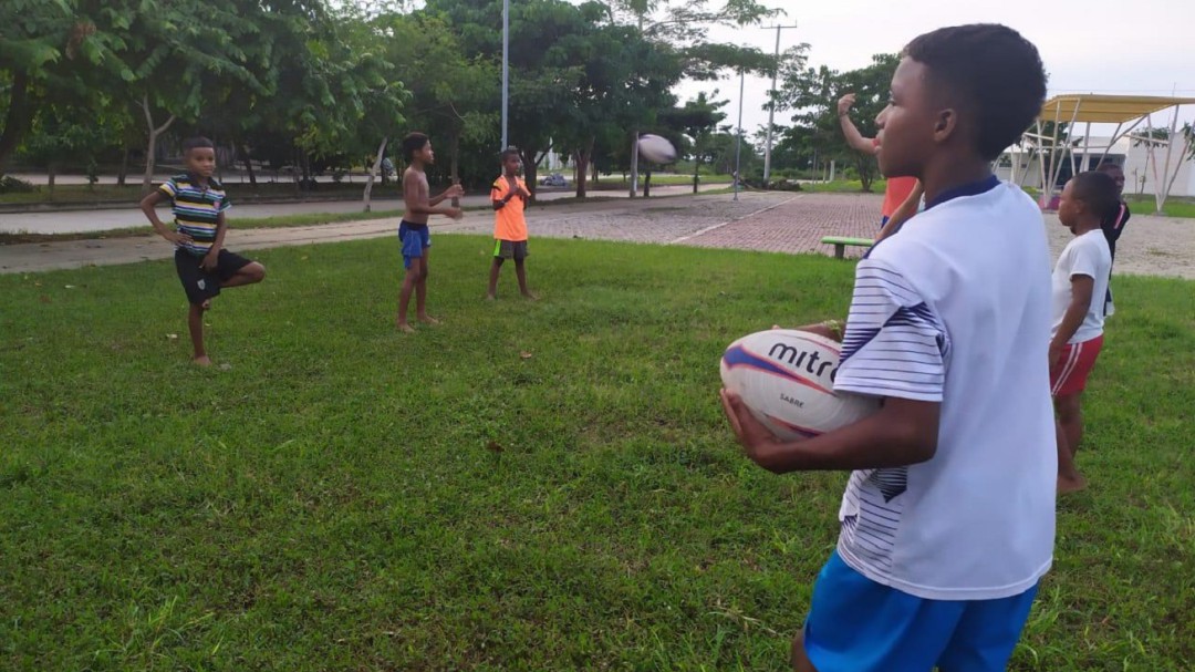 Rugby con sentido social llega a Ciudad del Bicentenario en Cartagena