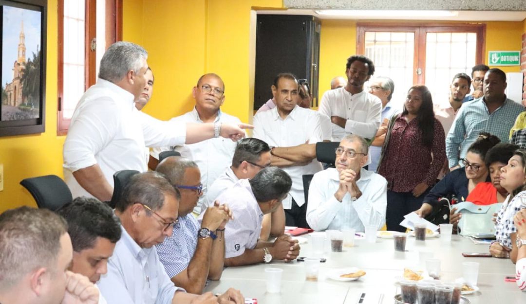 Reunión William Dau Concejo de Cartagena: Alcalde electo de Cartagena William Dau se reunió con concejales
