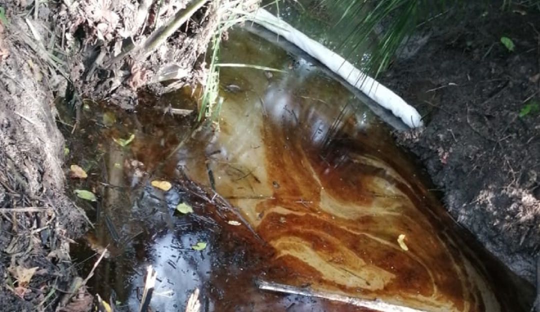 BUCARAMANGA ECOPETROL DERRAME CRUDO PETROLEO: Denuncian afectación ambiental por perforaciones ilícitas