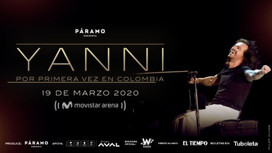 Yanni concierto en Bogotá: Yanni por primera vez en Colombia Yanni concierto en Bogotá: Yanni por primera vez en Colombia
